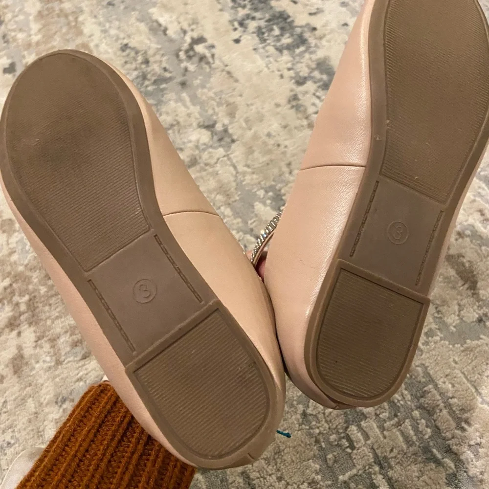 Nanette Lepore glitter flats, girls 3